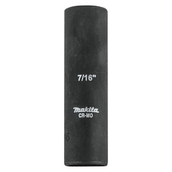Makita A-99552 Deep Well Impact Socket, 3/8 in Square Drive, 7/16 in, 6 Points