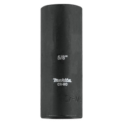 Makita A-99580 Deep Well Impact Socket, 3/8 in Square Drive, 5/8 in, 6 Points