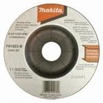Makita 741423-B-25 General Purpose Grinding Wheel, 4-1/2 in Dia x 1/4 in THK, 7/8 in Center Hole, 24 Grit, Aluminum Oxide Abrasive