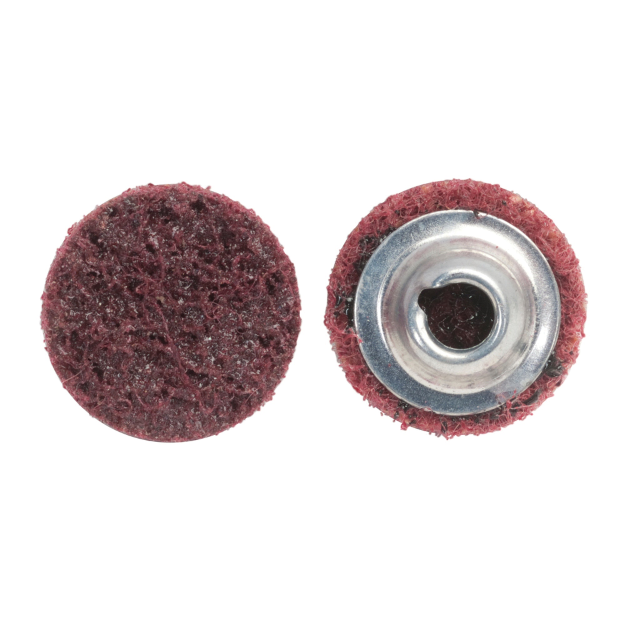 Merit 66261022000 Non-Woven Abrasive Quick-Change Disc, 3/4 in Dia, Medium Grade, Aluminum Oxide Abrasive, Type TS (Type II) Attachment