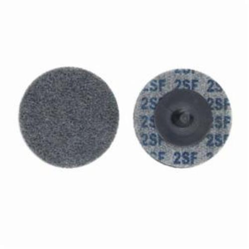Merit Bear-Tex 66261054182 Button Mount Non-Woven Unitized Wheel, 2 in Dia, 1/4 in W Face, Fine Grade, Silicon Carbide Abrasive