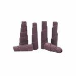 Merit 66261194492 M-9 Full Tapered Supersized Coated Cartridge Roll, 1/2 in Dia x 1-1/2 in OAL, 1/8 in Pilot Hole, 80 Grit, Ceramic Alumina Abrasive