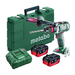 metabo 602355620 Ultra-M 3-Speed Brushless Cordless Drill/Screwdriver Kit, 1/2 in Chuck, 18 VDC, 531 to 1062 in-lb Torque, Lithium-Ion Battery