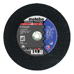 metabo 616146000 Original Long Life Heavy Duty Cut-Off Wheel, 14 in Dia x 3/32 in THK, 1 in Center Hole, 30 Grit, Aluminum Oxide Abrasive