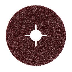 metabo 624136000 Close Coated General Purpose Round Hole Slotted Heavy Duty Abrasive Disc, 4-1/2 in Dia, 7/8 in Center Hole, P24 Grit, Aluminum Oxide Abrasive, Arbor Attachment