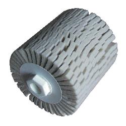 metabo 656791000 Flat Keyway Patented Flap Wheel, 4-1/2 in Dia x 4 in W, 3/4 in Shank, Medium Grade, 70% Wool Felt Abrasive