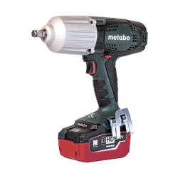 metabo US602198550 SSW 18 LTX Cordless Impact Wrench Kit With Coolant Through, 1/2 in Square Drive, 2200 bpm, 450 ft-lb Torque, 18 VDC