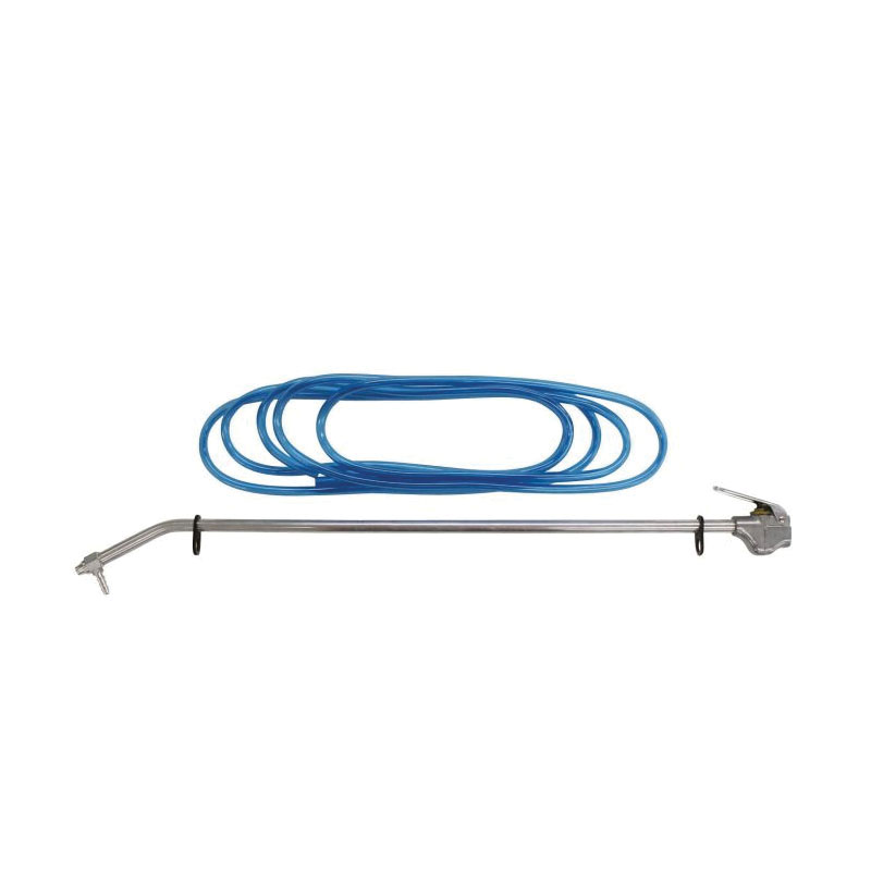 Milton 161 100 Extended Reach Blow Gun Kit, Siphon Spray Tip, 150 psi Working, 1/4 in NPT Inlet Thread, Zinc, Domestic