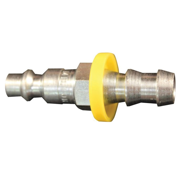 Milton 1736-4 M Style Plug, 1/4 in, Hose Barb, Hardened Steel, Domestic