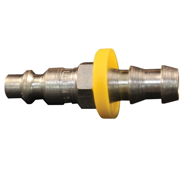 Milton 1736-6 M Style Plug, 3/8 in, Hose Barb, Hardened Steel, Domestic