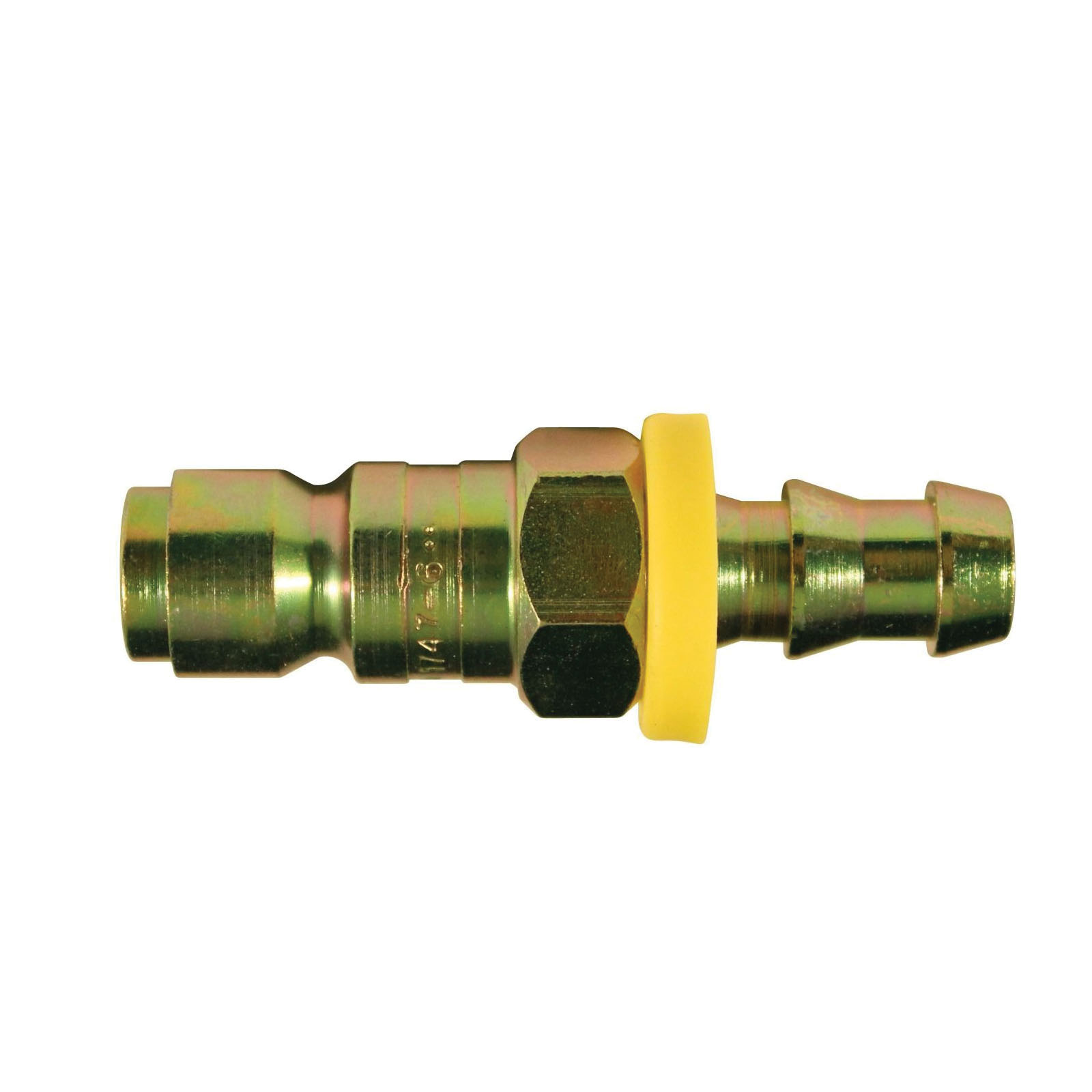 Milton 1747-6 1747 P-Style Push-On and Lock Plug, 3/8 in, NPT x Hose Barb, 300 psi, Steel, Domestic