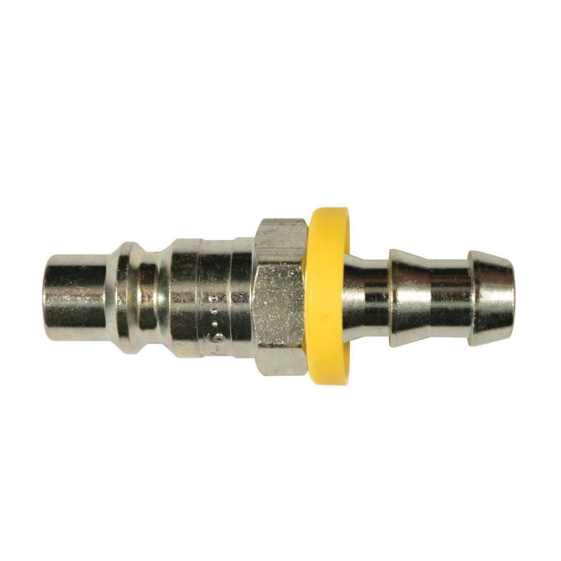 Milton 1797-6 1700 H-Style Coupler, 3/8 in, Push-On/Lock Hose Barb, 300 psi, Steel, Domestic