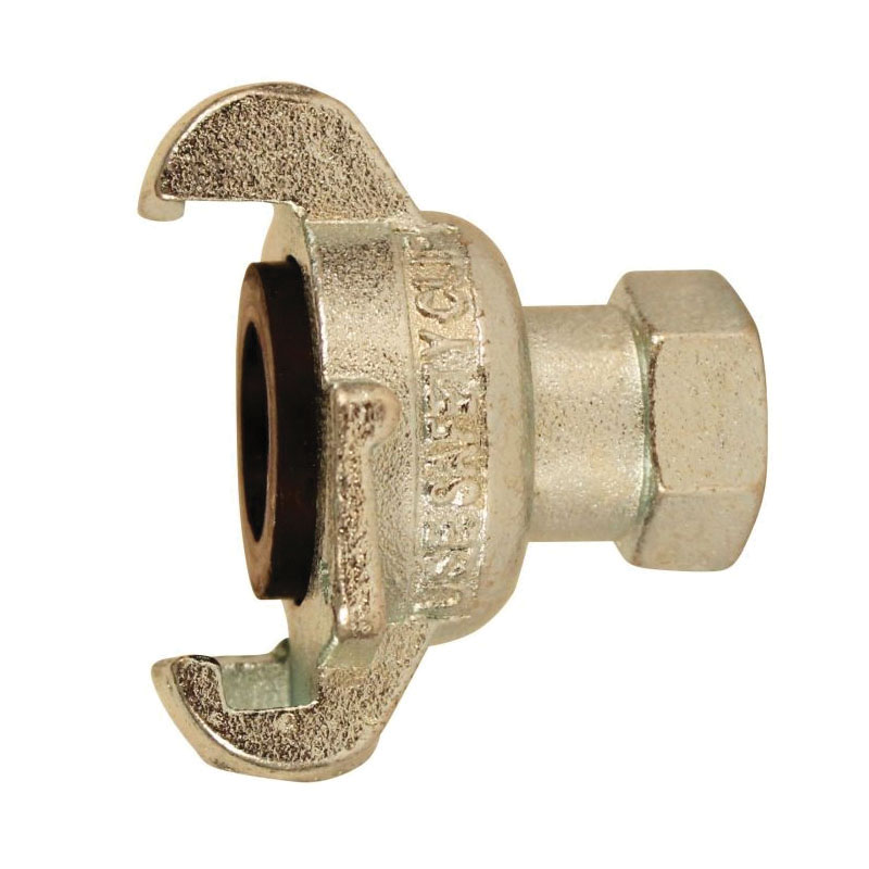 Milton 1864-6 1800 2-Claw Twist Lock Universal Coupler, 1/2 in, FNPT, Malleable Iron