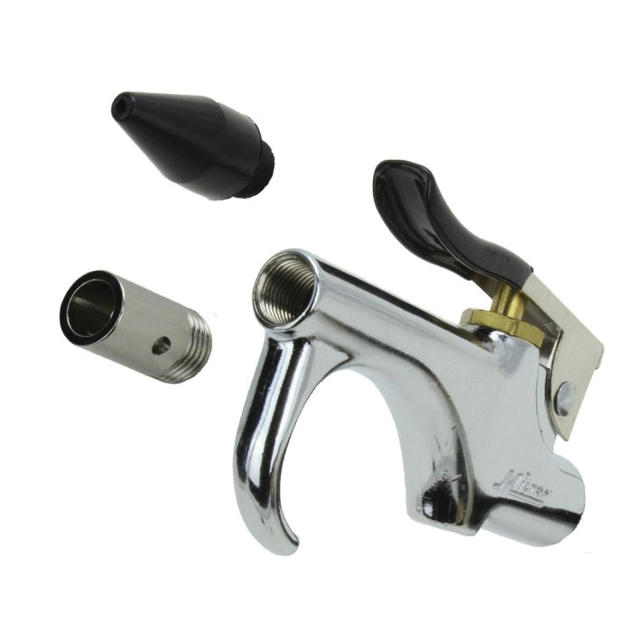 Milton S-148 Compact Lever Blow Gun, 150 psi Working, 1/4 in NPT Thread, Die Cast Zinc, Import