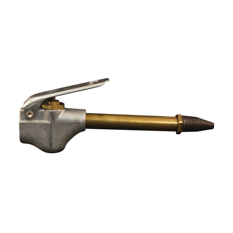 Milton s-153 100 Lever Style Blow Gun, Rubber Tip, 150 psi Working, 1/4 in NPT Inlet Thread, Zinc, Domestic