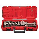 Milwaukee MX FUEL 48-53-2840 9-Piece Rust-Resistant Cordless Head Attachment Kit, For Use With MX FUEL MXF500 and MXF501 Sewer Drum Machine and 5/8 in and 3/4 in Drum Cable and 7/8 in Sectional Cable, Steel