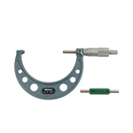 Mitutoyo 103-180 Outside Micrometer With Ratchet Stop, 3 to 4 in, Graduations: 0.001 in, Baked Enamel Coated
