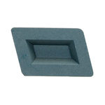 Norton 61463650268 39C Surface Grinding Segment, 4-1/8 in H x 6-1/4 in W x 1-5/8 in THK, 180 Grit, Silicon Carbide Abrasive