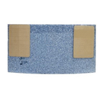 Norton 61463650417 5SG Type 31 Surface Grinding Segment, 6 in H x 11-1/4 in W x 2-1/4 in THK, 30 Grit, Ceramic Alumina Abrasive