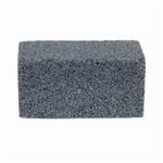 Norton 61463653292 Plain Floor Rubbing Brick With Wooden Wedges, 4 in L x 2 in W x 2 in THK, C6-R Grit, Silicon Carbide Abrasive
