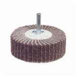 Norton Bear-Tex 66261051721 Spindle Mounted Non-Woven Flap Wheel, 2 in Dia Wheel, 1 in W Face, 1/4 in Dia Shank, 80 Grit, Medium Grade, Aluminum Oxide Abrasive