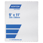 Norton 66261180005 R243 Coated Sandpaper Sheet, 11 in L x 9 in W, P180 Grit, Fine Grade, Aluminum Oxide Abrasive, Cotton Backing
