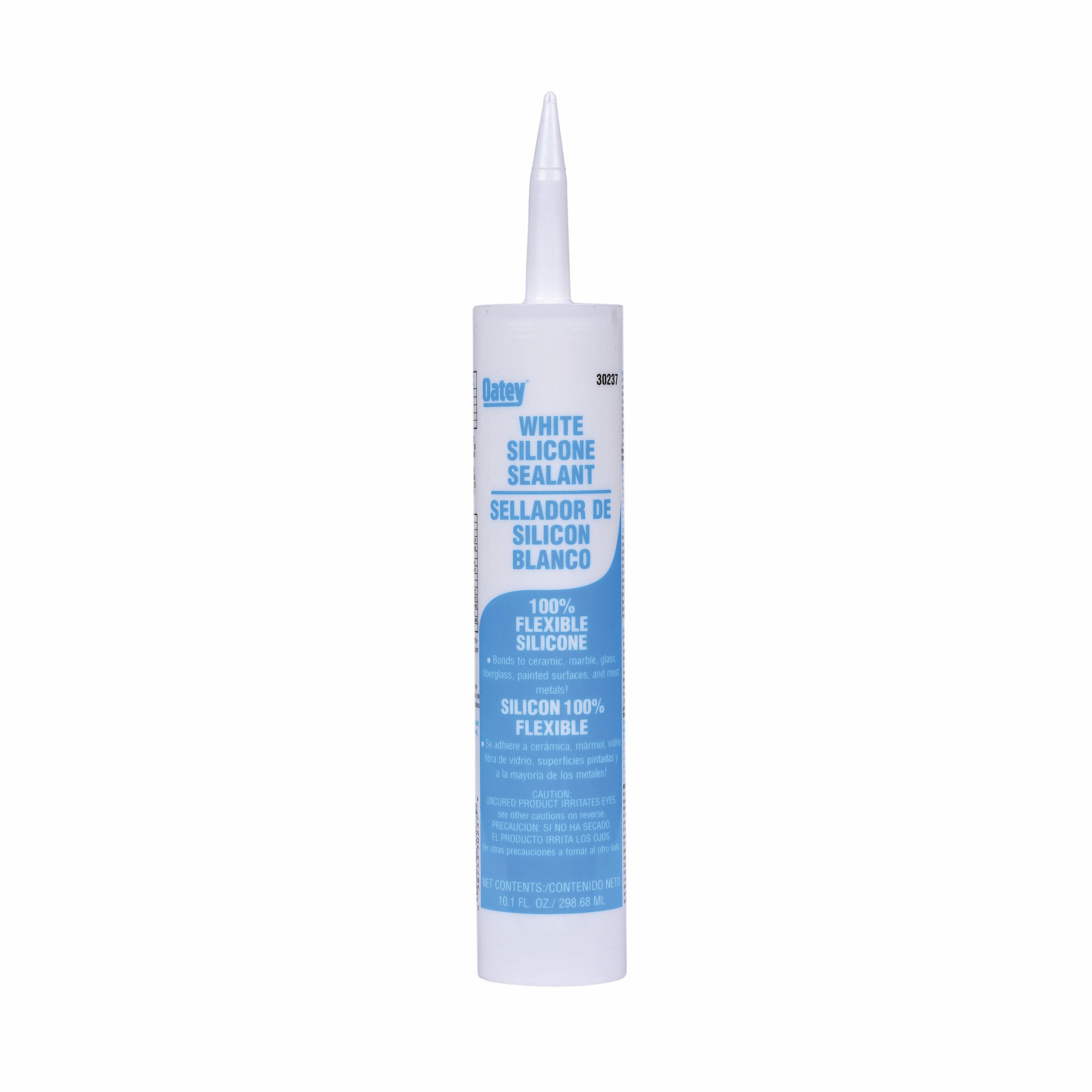 Oatey 30237 General Purpose Silicone Caulk, 10.1 oz Cartridge, White