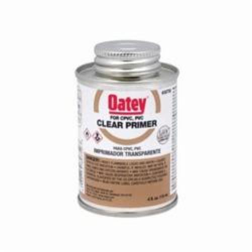 Oatey 30750 Primer, For Use With PVC and CPVC Pipe and Fittings, Clear, 4 oz Container