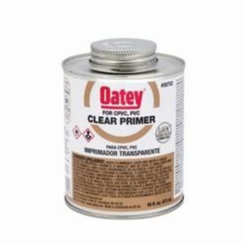 Oatey 30752 Primer, For Use With PVC and CPVC Pipe and Fittings, Clear, 16 oz Container