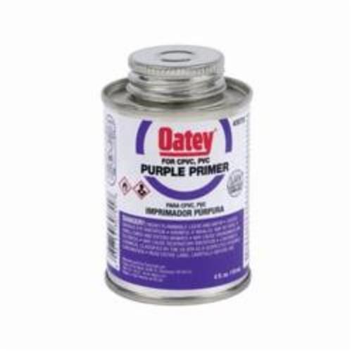 Oatey 30755 Primer, For Use With PVC and CPVC Pipe and Fittings, Purple, 4 oz Container