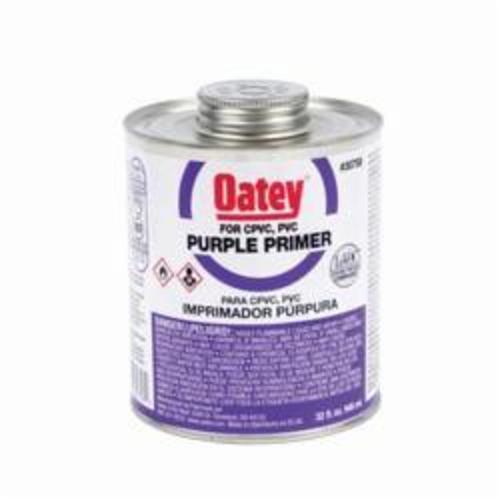 Oatey 30758 Primer, For Use With PVC and CPVC Pipe and Fittings, Purple, 32 oz Container