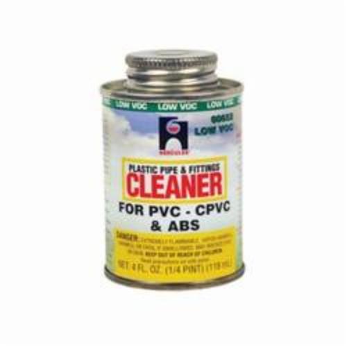 Hercules 60652 All Purpose Plastic Pipe and Fitting Cleaner, Clear, 4 oz Dauber In Bottle