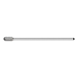 PFERD 22734 High Performance Line TOUGH Cut Extended Shank Premium Grade Straight Flute Machine Tap, Radius End, Cylindrical - Radius End (Shape SC) Head, 3/8 in Dia Head, 3/4 in L of Cut, 6-5/8 in OAL, Double Cut Cut