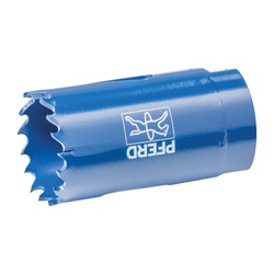 PFERD 29108 LS Series Hole Saw, 1-1/16 in Dia, 1-3/8 in D Cutting, Bi-Metal Cutting Edge