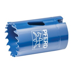 PFERD 29111 LS Series Hole Saw, 1-1/4 in Dia, 1-3/8 in D Cutting, Bi-Metal Cutting Edge