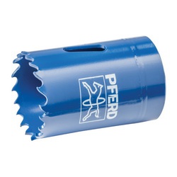 PFERD 29112 LS Series Hole Saw, 1-5/16 in Dia, 1-3/8 in D Cutting, Bi-Metal Cutting Edge