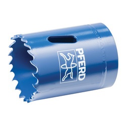 PFERD 29114 LS Series Hole Saw, 1-7/16 in Dia, 1-3/8 in D Cutting, Bi-Metal Cutting Edge