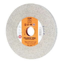 PFERD Polinox 48203 Convolute Non-Woven Abrasive Wheel, 6 in Dia, 1 in Center Hole, 1/2 in W Face, Fine Grade, Silicon Carbide Abrasive