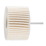 PFERD 48540 Shaft Mounted Flap Wheel, 1 in Dia Wheel, 3/8 in W Face, 1/4 in Dia Shank, Felt Abrasive