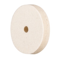 PFERD 48691 Round Felt Polishing Wheel, 1-3/4 in Dia x 3/8 in THK, 1/4 in Center Hole