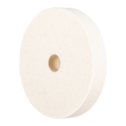 PFERD 48697 Round Felt Polishing Wheel, 5 in Dia x 1-1/4 in THK, 3/4 in Center Hole