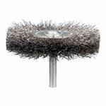 PFERD 763872 Universal Line PSF Wheel Brush, 2 in Dia Brush, 0.012 in Dia Crimped Filament/Wire