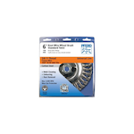 PFERD 763926 Universal Line PSF Wheel Brush, 4 in Dia Brush, 0.02 in Dia Standard/Twist Knot Filament/Wire, 5/8-11 Arbor Hole
