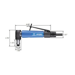 PFERD 90512 Angle Air Grinder, 0.3 hp, 21.19 cfm Air Flow