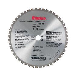 Porter-Cable Riptide 12830 Right Blade Circular Saw Blade, 7-1/4 in Dia, 5/8 in Arbor, 48 Teeth
