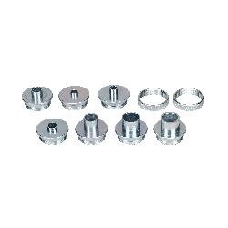 Porter-Cable 42000 9-Piece Template Guide Kit, For Use With 1-3/16 in Dia Center Hole Router Standard Router Sub-Base