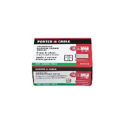 Porter-Cable PNS18125 Narrow Crown Staples, 1-1/4 in L Leg, Chisel Point, Grade 2 Steel, 1/4 in W Crown
