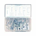 Precision Brand 12955 Machinery Keystock Assortment, 58 Pieces, Steel, Zinc Plated