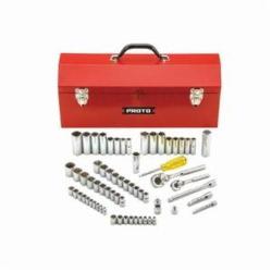 Proto J47165-1A Socket Set, 6/12 Points, 1/4 in, 3/8 in Drive, 65 Pieces