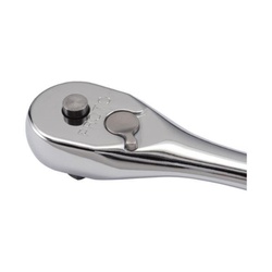 Proto J5249XLQRBL Uninsulated Hand Ratchet, 3/8 in Drive, Premium Pear Head, 8-1/2 in OAL, Steel, Black Oxide, ASME B107.10